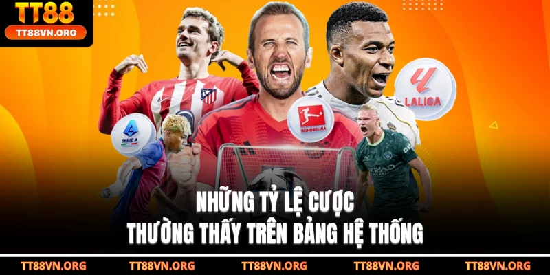 Những tỷ lệ cược thường thấy trên bảng hệ thống